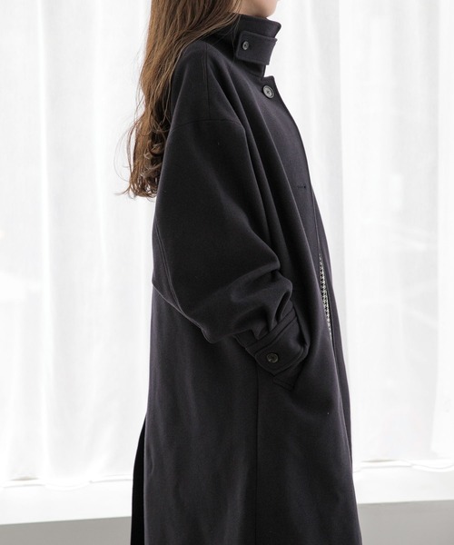 「Heather」 ステンカラーコート M ブルー レディース_画像5