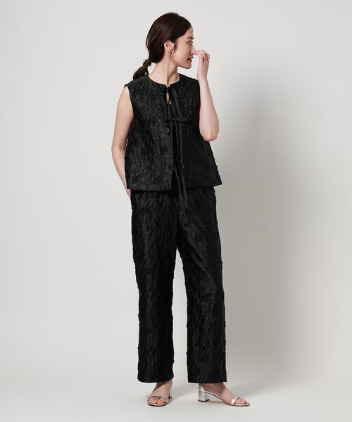 美品　ユナイテッドアローズ　フラワージャガード　テーパードパンツ 中古・古着通販】UNITED ARROWS (ユナイテッドアローズ