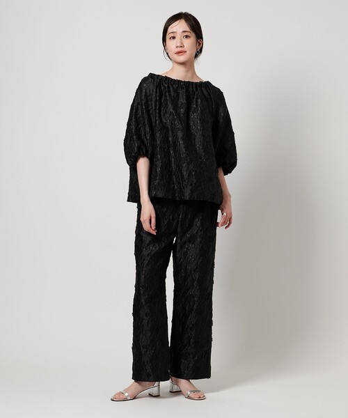 UNITED ARROWS パンツ フラワージャガード イージーパンツ