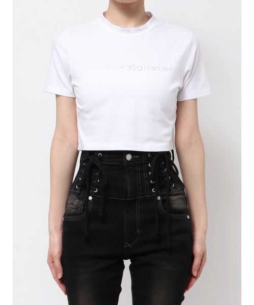 EMODA  レディース　Tシャツ　ブラック EMODA（エモダ） tシャツ タンクレイヤードスキントップス レディース