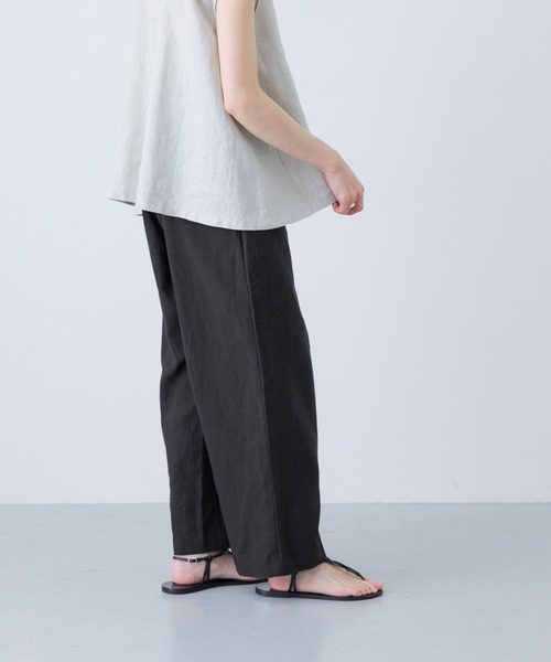 かぐれ パンツ コットンリネンラップパンツ レディース