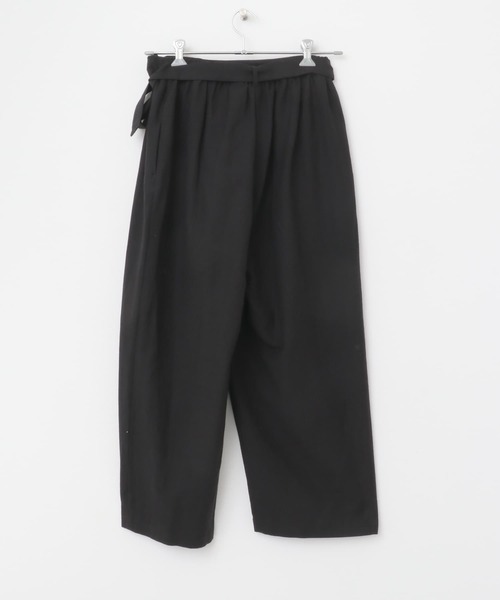 かぐれ パンツ コットンリネンラップパンツ レディース