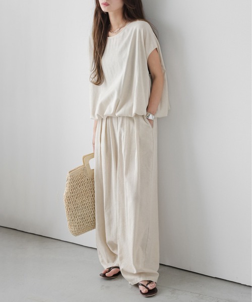 リネンWクロス セットアップ　サイズ1 COMOLI 21SS リネンWクロスセットアップ