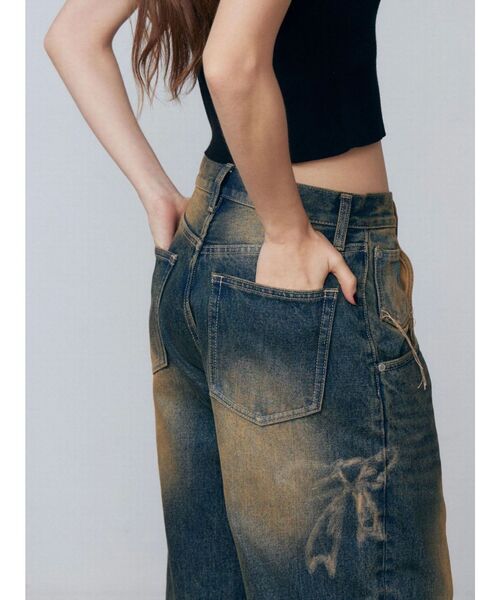 EMODA（エモダ） ジーンズ デニム デニムパンツ リボングラフィック