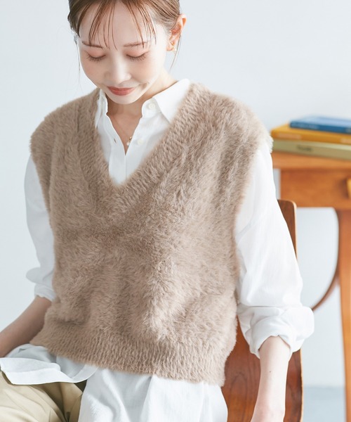 セブンフェアリー♡マルゴーニットベスト セブンフェアリー♡マルゴーニットベスト