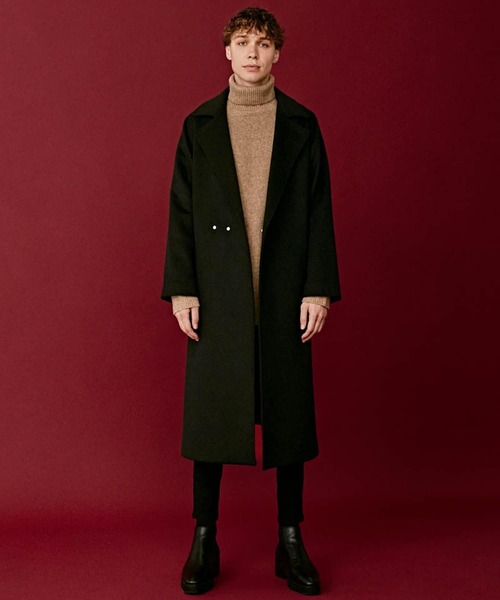 Lui's（ルイス） チェスターコート MEDIUM ブラック メンズ : ZOZOTOWN