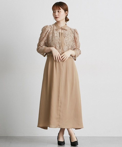 レースボレロドレス Jolie et Jolie（ジョリー エ ジョリー） ドレス レースボレロ