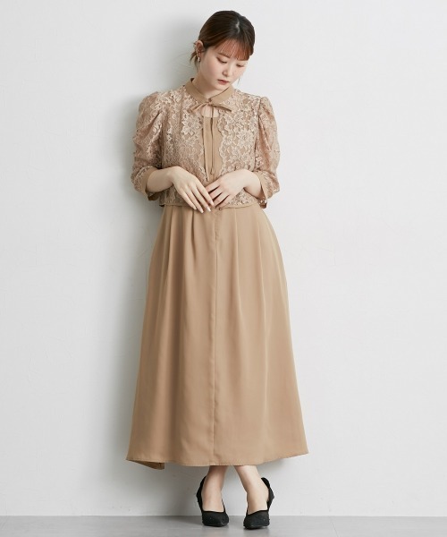 Jolie et Jolie（ジョリー エ ジョリー） ドレス レースボレロ
