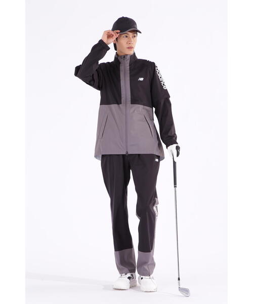 新品タグ付き☆new balance golf レインウェア セットアップ New Balance Golf レインコート カッパ 「new balance golf」透