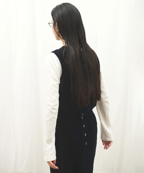 fig London（フィグロンドン） ベスト ジレ VELVET vest レディース