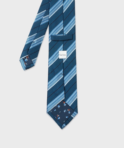 【未使用品】ポールスミス コントラスト レジメンタル ネクタイ イタリア製 現行 Paul Smith（ポール・スミス） ネクタイ コントラスト レジメンタル