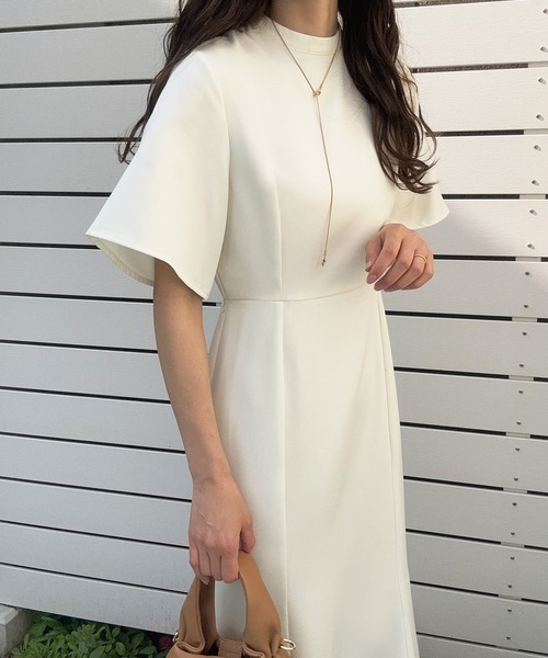 「LAUIR」 半袖ワンピース MEDIUM ブラック レディース_画像7