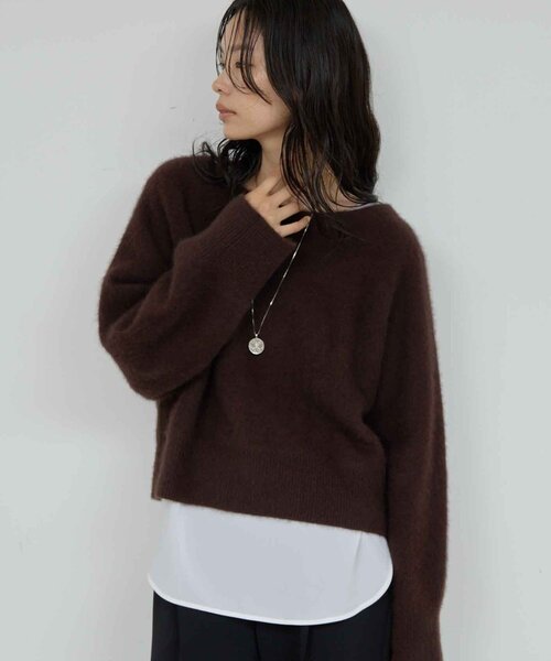 GALLARDAGALANTE（ガリャルダガランテ） ニット セーター ファーボート