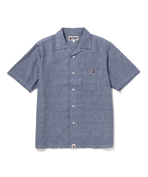 A BATHING APE（アベイシングエイプ） シャツ APE HEAD ONE POINT OPEN