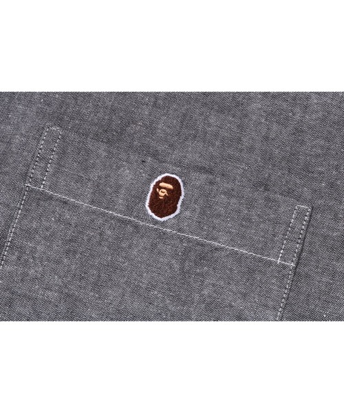 A BATHING APE（アベイシングエイプ） シャツ APE HEAD ONE POINT OPEN
