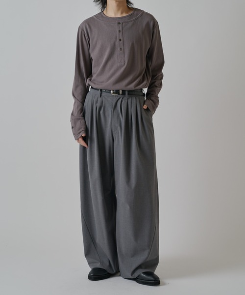 【4/5迄値下げ】ultimus 7440 37 1 SS24 スラックス Lui's（ルイス） スラックス 鬼タックカーブパンツ メンズ : ZOZOTOWN