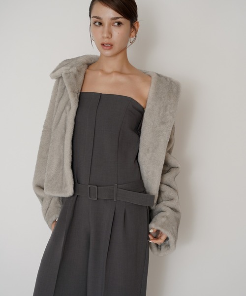 KINO THE KEI ミンク エコ ファー ジャケット ミンク エコ ファー ジャケット KINO THE KEI（その他アウター）｜KINO