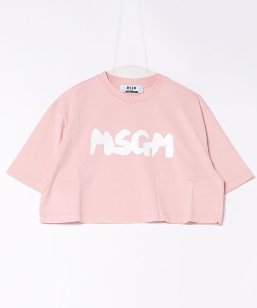 「MSGM」 半袖Tシャツ M ライトピンク レディース | MSGM