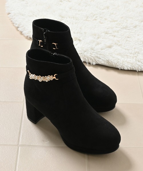 Honeys（ハニーズ） ブーツ パール付2wayブーツ レディース