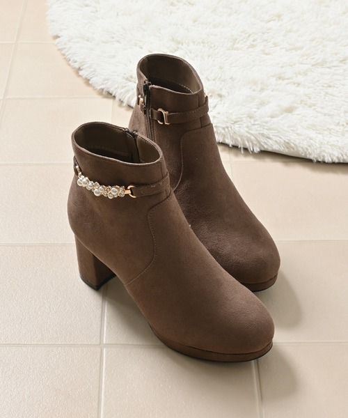 Honeys（ハニーズ） ブーツ パール付2wayブーツ レディース