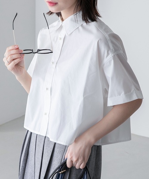 「BONLECILL」 半袖シャツ FREE ブルー レディース_画像8