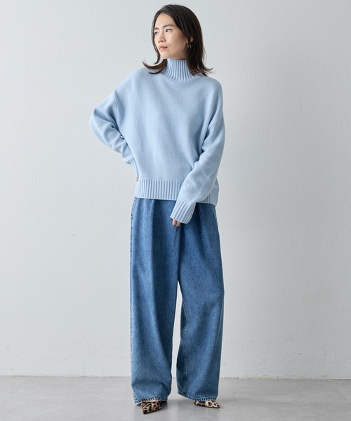 インフルエンサーコラボ 接結ルーズタートルニット drawing numbers インフルエンサーコラボ】接結ルーズタートルニット | Drawing Numbers