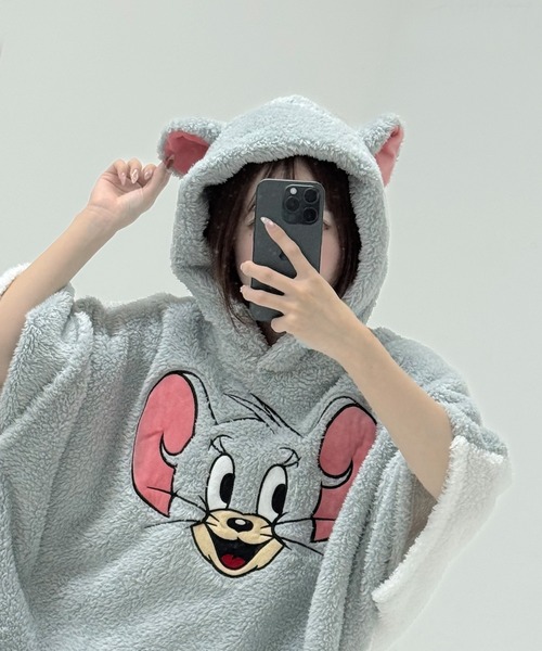 パジャマ ルームウェア 「TOM＆JERRY/トムアンドジェリー」両面ボア