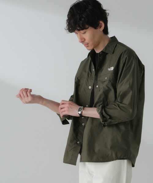 THE NORTH FACE(ザ ノースフェイス) 長袖シャツ S オリーブ THE NORTH FACE(ザ ノースフェイス) 長袖シャツ S オリーブ