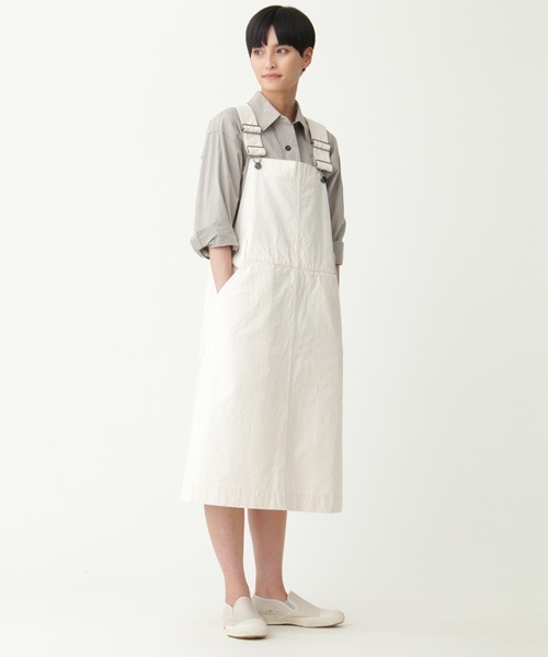 MHL.（エムエイチエル） サロペットスカート 1 ホワイト レディース