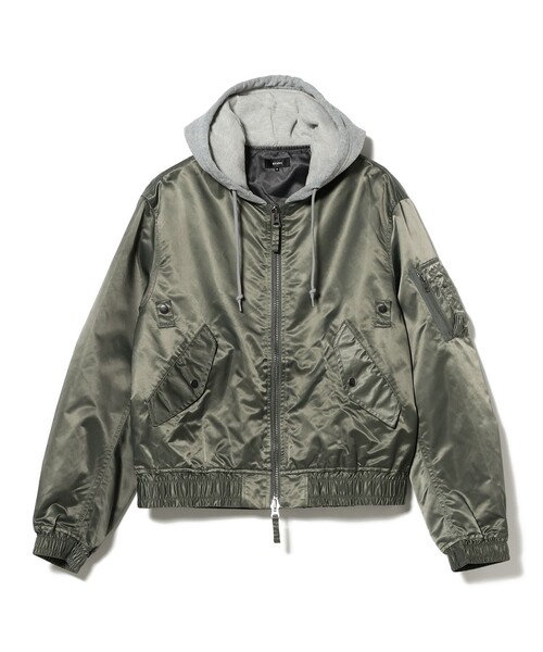 BEAMS ビームス ジャケット レイヤード BEAMS（ビームス）レイヤード M65 ジャケット【ワイドフィット