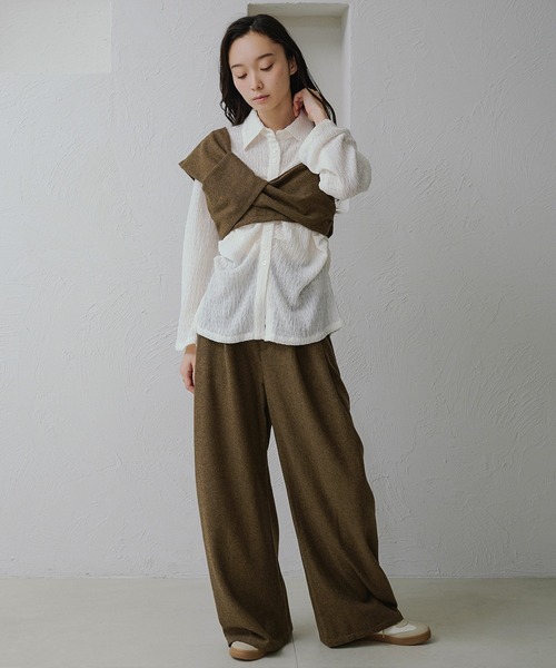 「apres jour clair」 長袖ブラウス X-LARGE アイボリー レディース_画像5