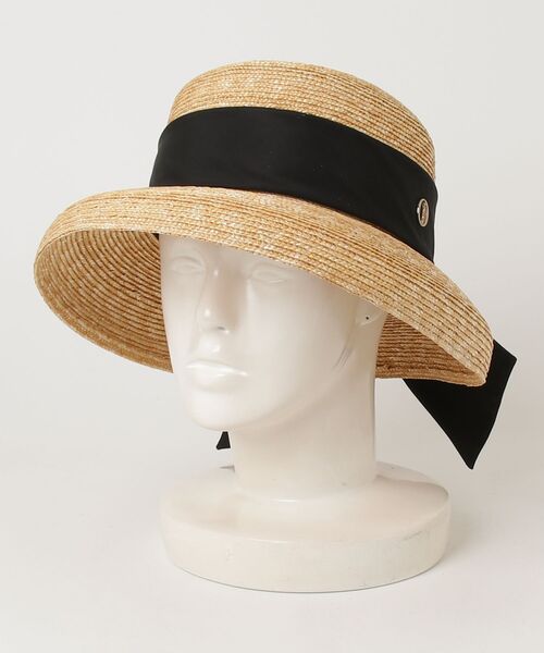 Chapeau d' O（シャポードオー） ストローハット M/57.5cm ブラック
