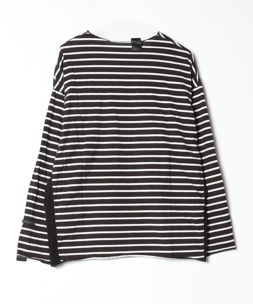 「N.HOOLYWOOD COMPILE」 長袖Tシャツ 36 ブラック×ホワイト メンズ_画像2