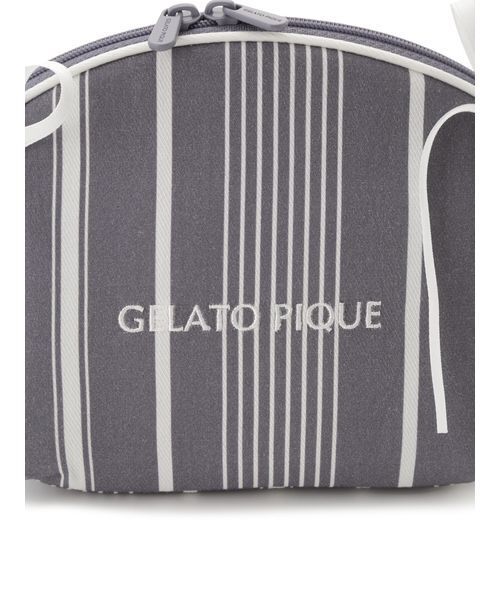 gelato pique（ジェラートピケ） ポーチ ガーゼパイピングリボンポーチ