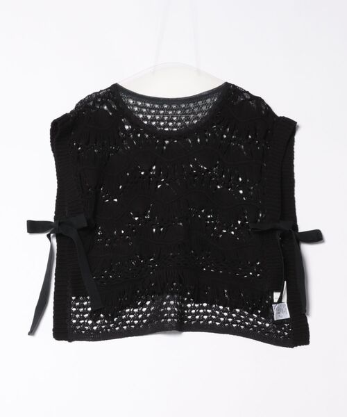 「Scrap Book」 ニットベスト FREE レッド レディース_画像3