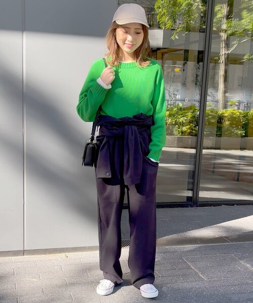 「Spick \u0026 Span」 長袖ニット - オレンジ レディースの画像