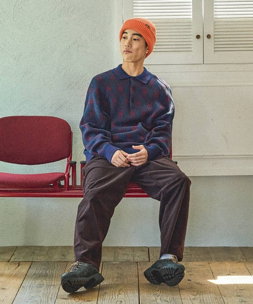 「niko and...」 コーデュロイパンツ MEDIUM ブラック メンズ_画像10