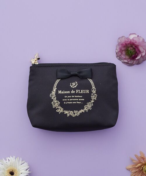 専用 ☆ サテンバッグ＆袋が入るポーチ＆マルチケース ☆ ジョリーフルール Maison de FLEUR（メゾンドフルール） ポーチ サテンリボンティッシュ