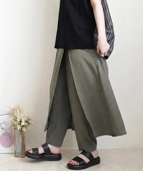 Emma（エマ） パンツ スカートレイヤードパンツ レディース : ZOZOTOWN