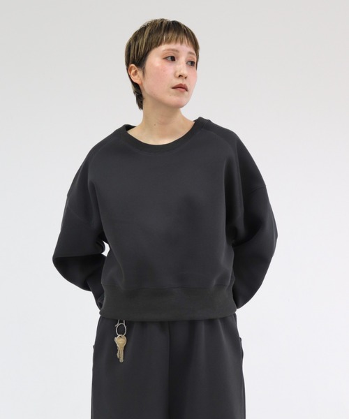 トレーナー/スウェット MM code cropped sweat tops lit トレーナー スウェット Cropped Sweat Pullover レディース