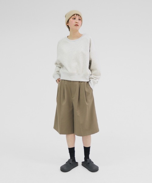 トレーナー/スウェット MM code cropped sweat tops lit トレーナー スウェット Cropped Sweat Pullover レディース