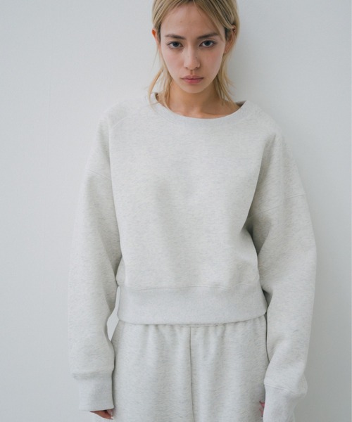 lit トレーナー スウェット Cropped Sweat Pullover レディース