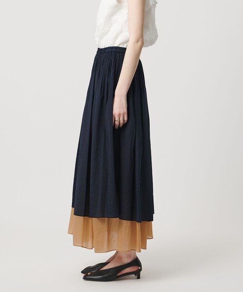 UNITED ARROWS（ユナイテッドアローズ） スカート シアー バイカラー