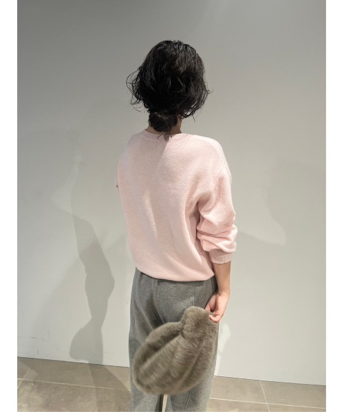 「LILY BROWN」 長袖ニット FREE ネイビー レディース_画像8