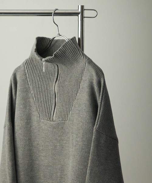 「Nilway」 長袖ニット LARGE グレー メンズ_画像2