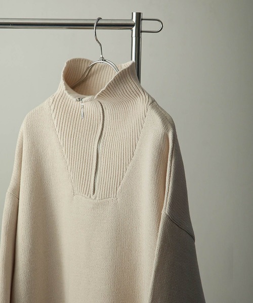 「Nilway」 長袖ニット LARGE グレー メンズ_画像3