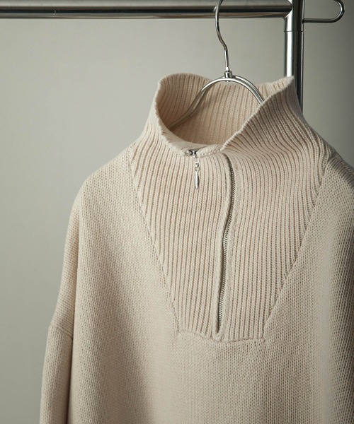 「Nilway」 長袖ニット LARGE グレー メンズ_画像8