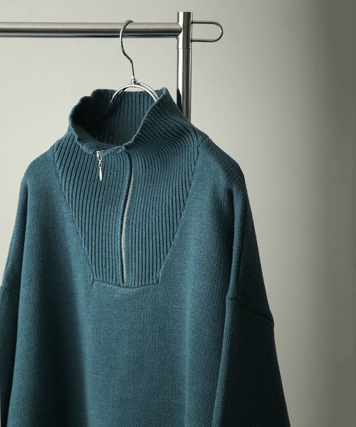 「Nilway」 長袖ニット LARGE グレー メンズ_画像9