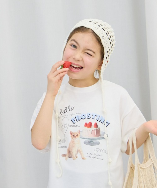 GLOBAL WORK（グローバルワーク） tシャツ ヘビロッTEEワイドモチーフ