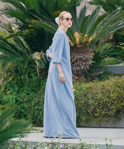 ワンピース ASA LIKE KAFTAN LEAN DRESS：ワンピースの画像